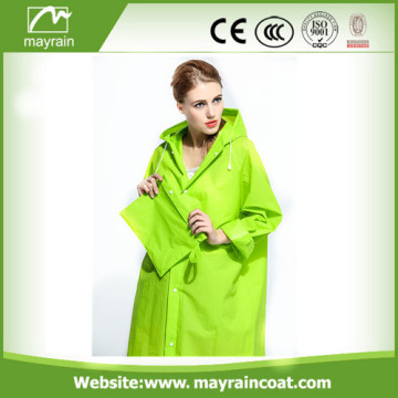 Green Durable PVC Raincoat