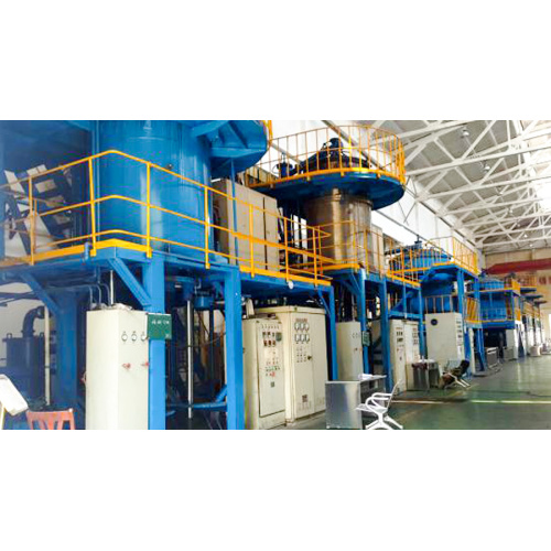 Bottom discharge vertical graphitization furnace