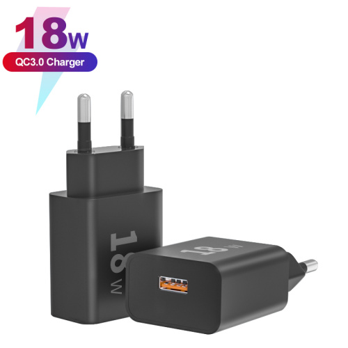 Elektroniska tillbehör 18W QC 3.0 USB Wall Charger