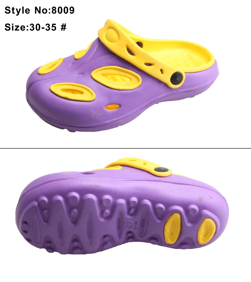 Colorful Classic Two Tone Double Color Kids Hole EVA Clogs Shoes