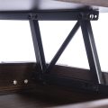 Table basse en bois à dessus relevable avec rangement