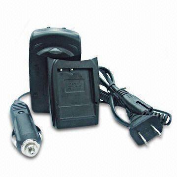 8-in-1 Camera Battery Charger with Input Voltage of 90 to 250V AC and Output Current of 800mA