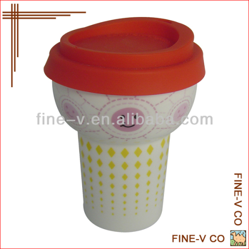 Novelty porcelain eco cup