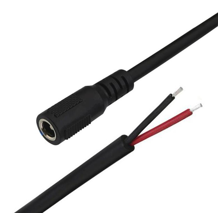 Benutzerdefinierte 2 Kerne laden DC Power Cable Plene Female Stecker zum Öffnen von Draht