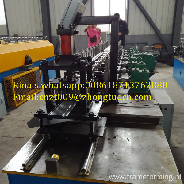 metal roller shutter door guide rails roll forming machine