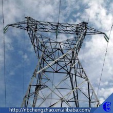 220kv Angular Electric Power transmission tower , Lattice steel tower , Transmission Line Tower