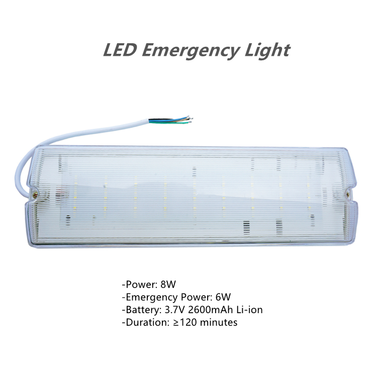 Cold White Emergency Bulkhead LED Light