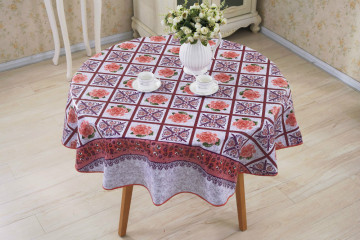 Shuangjie 54" Round PVC Table Cloth for Factory Sales