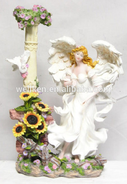 polyresin fairy,resin flower fairy,polystone fairy statue