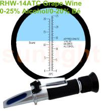RHW-14ATC Alcohol/Baume Grape Wine Refractometer