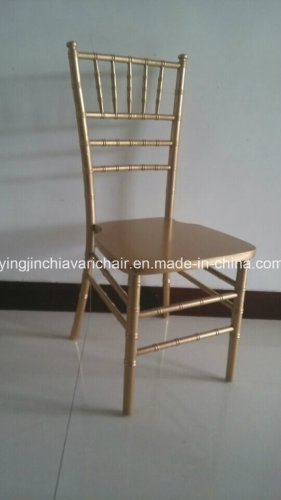 Złoty kolor drewna Silla Tiffany krzesło