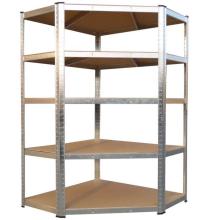Five-Sided Metal Storage Shelving Racks for Home Pentagon Shelves
