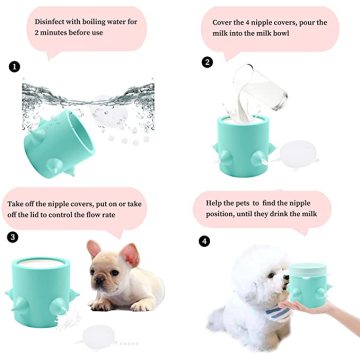 Bol de table de table d&#39;alimentation de chiot en silicone