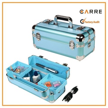 aluminum cosmetics makeup organizer box