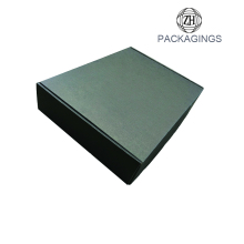 Luxury matt black book shape mailing box
