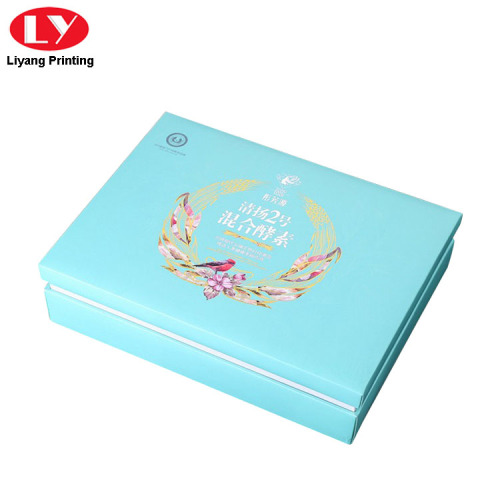 Paper Boxes Packaging Cosmetic Box with Satin Insert