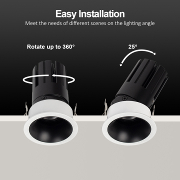 Led Down Light Antiglare Wall Washer Recessed Downlight
