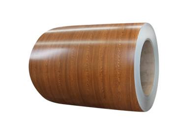 Wooden aluminum fascia coil