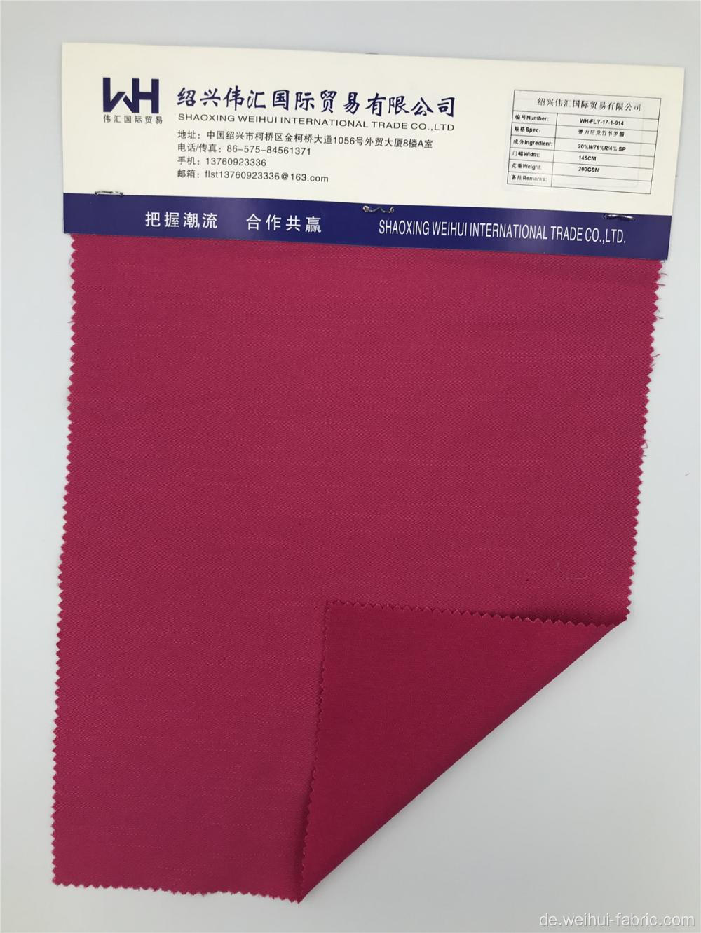 Gewebtes Viskosegewebe Bambusgelenk Plain Purple Fabrics