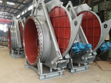 F9T43X electric fan shaped blind plate valve