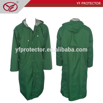 PU Nylon Waterproof Police Raincoat/Army Rain Coat