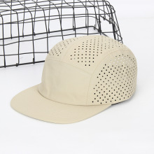 Waterproof Quick-dry 6 Panel Laser Cut Nylon Baseball Cap