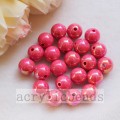 Perles acryliques rondes finies AB perles d&#39;espacement de couleurs unies