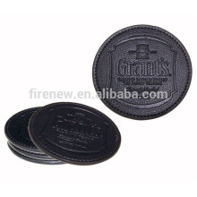 Christmas Promotion Gifts Leather Coaster Set FN0409