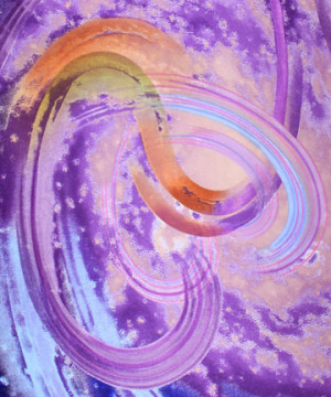 Sell 100% pure silk satin printed fabrics with Abstract design