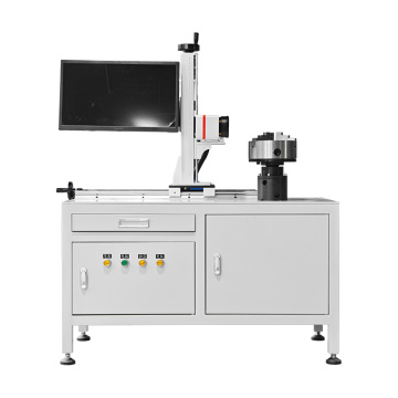 Zixu MOPA Fiber Laser Flange Rotary Marking Machine for Flange & Valve Circle Surface