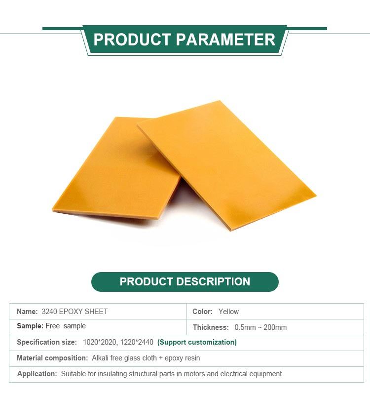 Best Price Resin Epoxy Board For Cnc Insulation light green 3240 plate