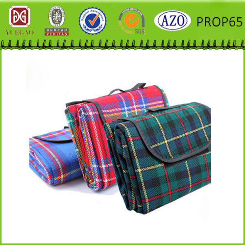 polar fleece waterproof picnic blanket portable