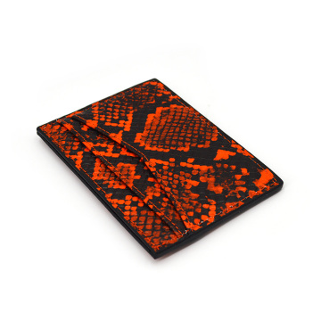 Custom Designer Genuine Python Leather Credit Card Holder