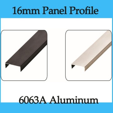 16mm Aluminum Toilet partition PVC folding partition Profile