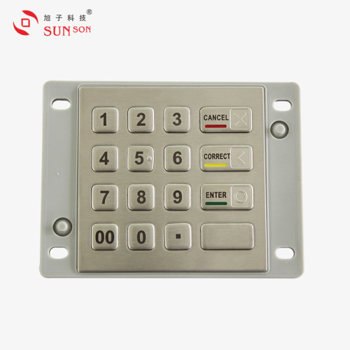 ATM Pin Keypad -enhet med engelsk spansk layout