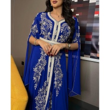 Wholesale Custom Islamic Luxurious Embroidery Beads Middle East Arab Dubai Caftan