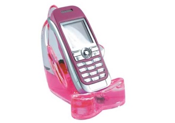 acrylic cell phone display holders with customized floaters