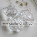 Bijoux de bricolage perles de collier à facettes en acrylique bicône