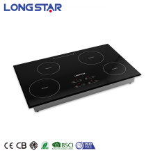 Commercial Built-in Four Plate Induction Cooker Cooktop