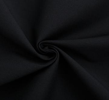 Polyester Cotton Black Fabric