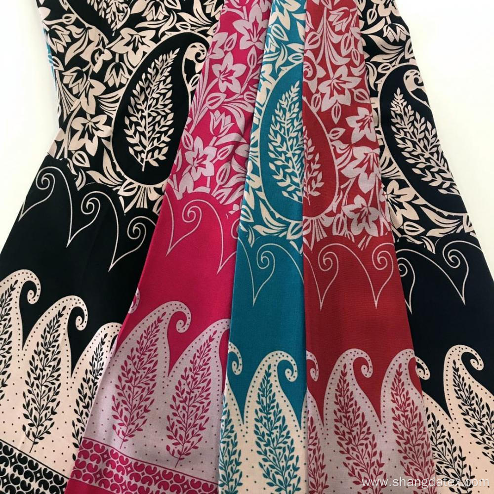 30s Broder Design Print Spun Rayon Fabric