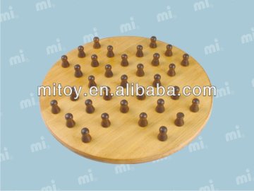 ICTI certified bamboo solitaire game toys for children