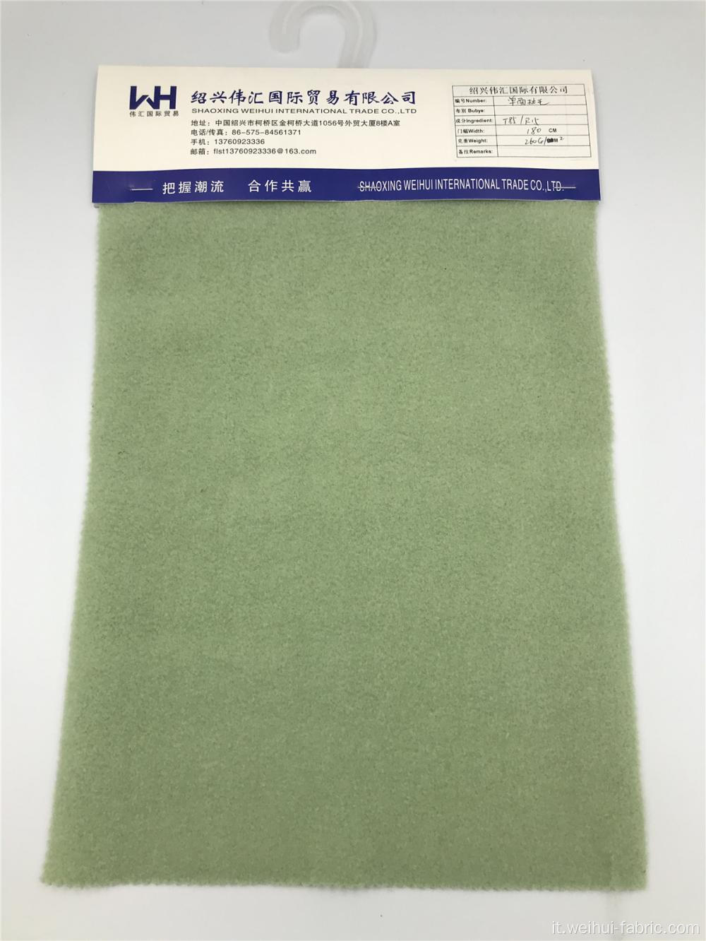 Tessuti verde chiaro lavorati a maglia di alta qualità 85% T / 15% R