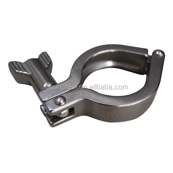 SS304 Edelstahl Tri Clover TC Pipe Single Pin Clamp Fitting