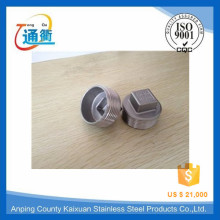 male threaded casting square stainless steel plumbing plugs