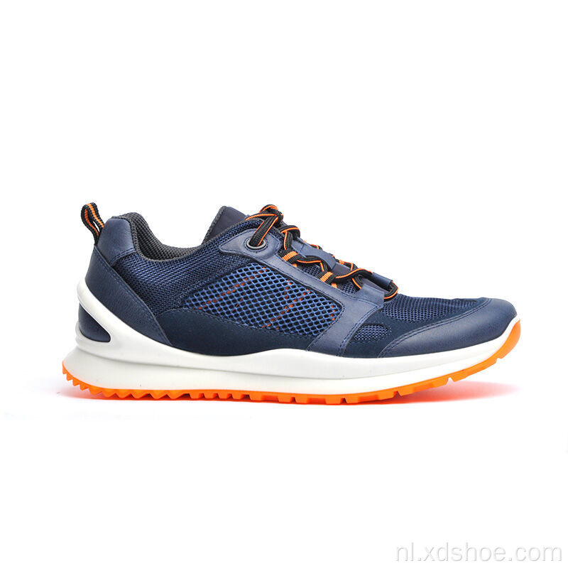 flexibele premium mesh met leren sportschoenen