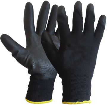 Black PU Coated Work Gloves