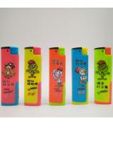 8.05cm 5 Colors Windproof Electronic Torch Lighter with 3D Print