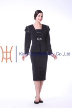 New black fancy church dresses for girls