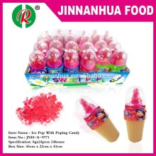 ice pop with popping candy